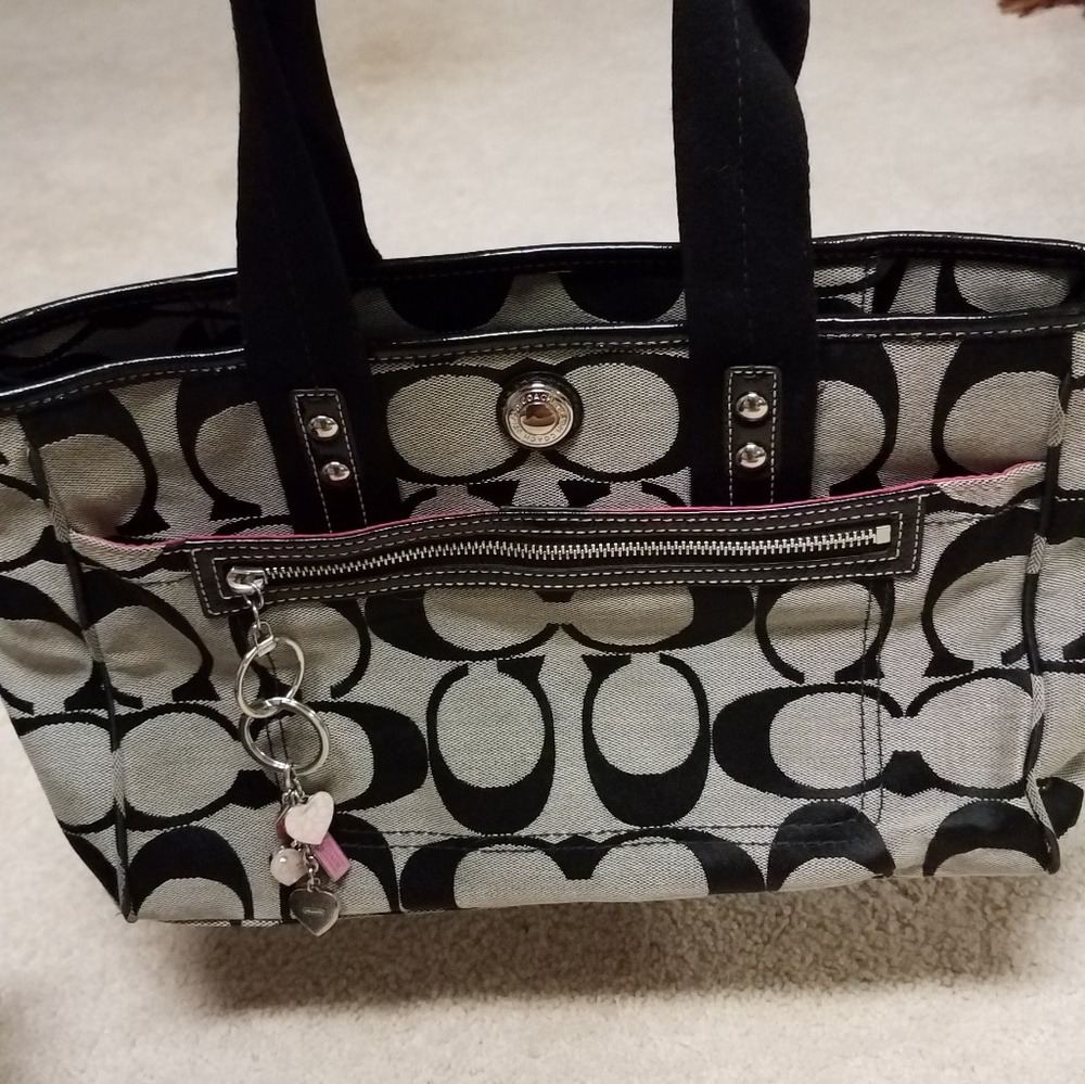 Coach handbag with wallet